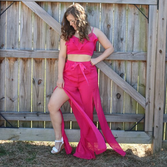 essue Pants - Hot Pink 2 Piece Set